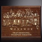 Aberdeen Walnut Laser Plaque 8